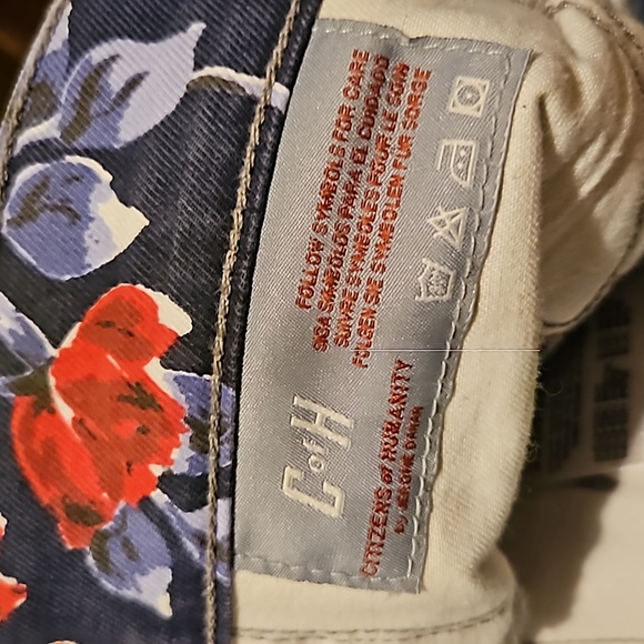 Citizens of Humanity Mandy Jean Floral Print High Waist Roll Up - Picture 4 of 9